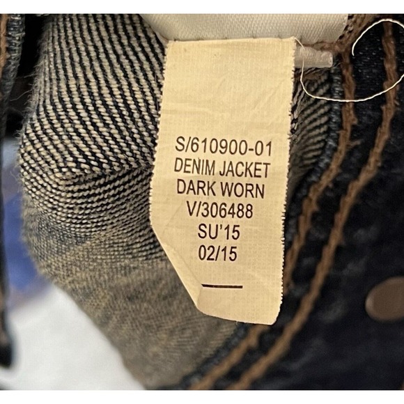 Old Navy Button Up Cropped Jean Jacket Womens Size‎ Small Blue Denim Pockets - Picture 5 of 9